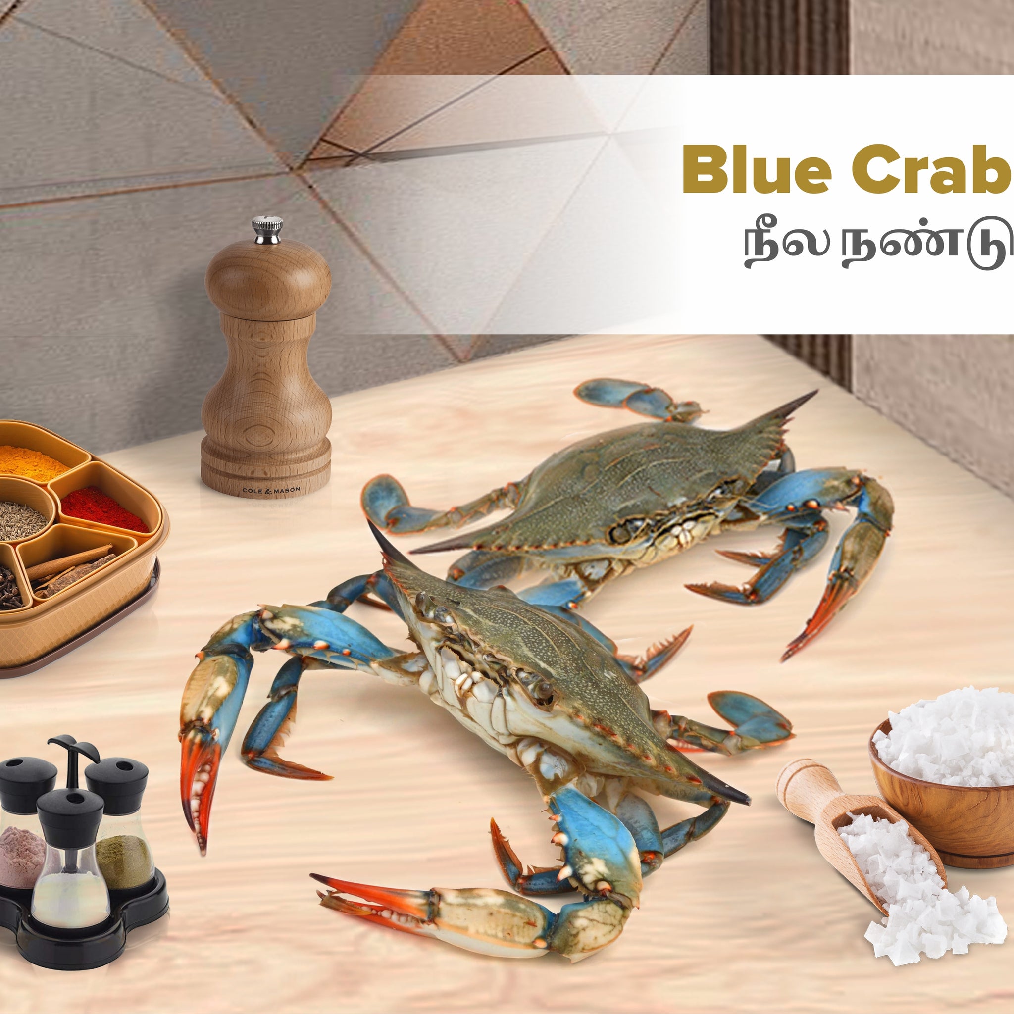 Blue crab Halves